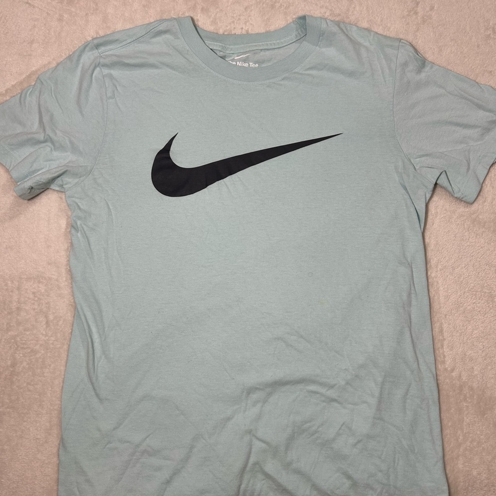 Nike Blue and Black Short Sleeve Tee: Size Small